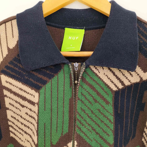 ハフ HUF DIMENSIONS ZIP SWEATER メンズ JPN:L