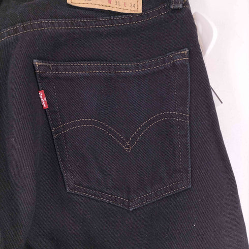 リーバイス Levis 512ブラックデニムパンツ ボタン裏359 メンズ 31/34
