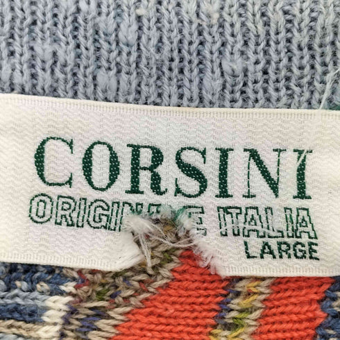 コルシーニ corsini 総柄 3D 半袖 ニット メンズ import:L