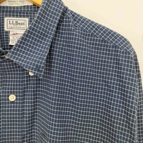 エルエルビーン L.L.Bean WRINKLE FREE TRADITIONAL FIT チェック ボタンダウンシャツ メンズ JPN:XL