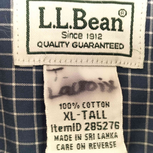 エルエルビーン L.L.Bean WRINKLE FREE TRADITIONAL FIT チェック ボタンダウンシャツ メンズ JPN:XL