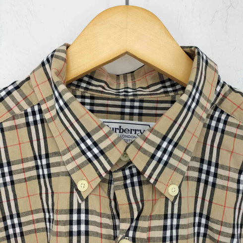 バーバリーズ BURBERRYS ノバチェック 半袖ボタンダウンシャツ メンズ 41(L)