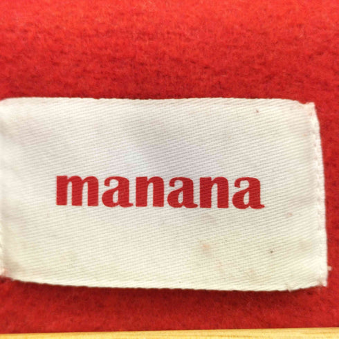 マナナ MANANA ウール ステンカラーコート レディース FREE