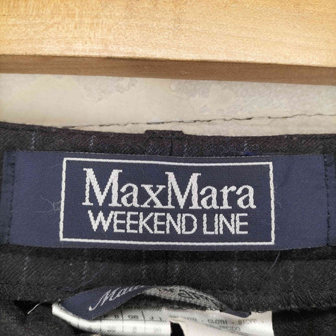 マックスマーラウィーケンドライン Max Mara WEEKEND LINE MADE IN ITALY 旧タグ ピンストライプ2タックスラックス レディース 38