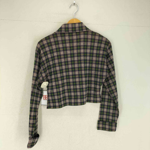 TRANSFORM COMPLETELY チェック柄ショートジャケット レディース