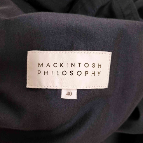 マッキントッシュフィロソフィー MACKINTOSH PHILOSOPHY クリアボタン ベルテッド トレンチコート レディース 40