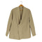 ザラ ZARA シアサッカー チェック ノーカラー ジャケット メンズ import:M
