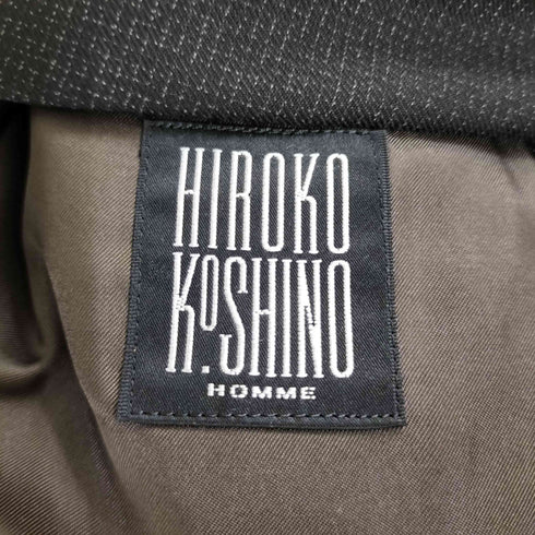 ヒロココシノオム HIROKO KOSHINO HOMME チェック柄 2B テーラードジャケット 2タック スラックス セットアップ メンズ 94A6