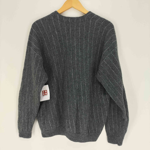 ビューティーアンドユースユナイテッドアローズ BEAUTY & YOUTH UNITED ARROWS 23AW ボイル ウール チョーク ストライプ Vネック カーディガン メンズ JPN:XL