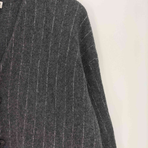 ビューティーアンドユースユナイテッドアローズ BEAUTY & YOUTH UNITED ARROWS 23AW ボイル ウール チョーク ストライプ Vネック カーディガン メンズ JPN:XL