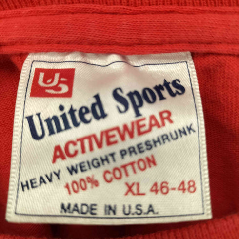 ユナイテッドスポーツ UNITED SPORTS 90S MADE IN USA バック企業プリント Tシャツ メンズ import:XL
