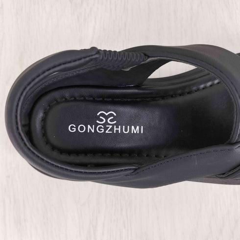 GONGZHUMI 厚底サンダル クロスベルト レディース