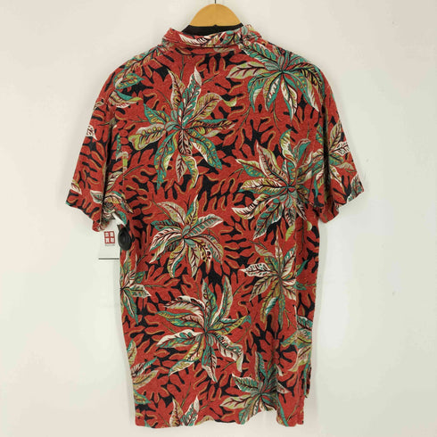 ポロスポーツラルフローレン POLO SPORT RALPH LAUREN 90s ヘンプ混 リーフ柄 ポロアロハシャツ メンズ JPN:M