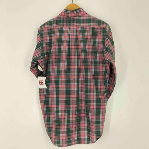 チャップスラルフローレン CHAPS RALPH LAUREN 80s コットンポリ チェック柄 L/S レギュラーカラーシャツ メンズ 15 1/2