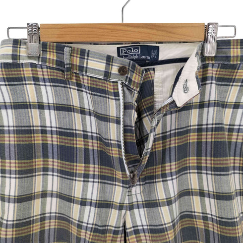 ポロバイラルフローレン Polo by RALPH LAUREN 90s マドラスチェック コットンショーツ メンズ 31
