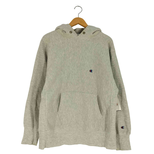 チャンピオン Champion 90s USA製 刺繍タグ REVERSE WEAVE リバースウィーブ エルボーパッチ プルオーバーパーカー メンズ import:XL