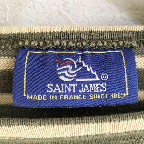 セントジェームス SAINT JAMES 80-90S フランス製 ボーダーバスクTシャツ メンズ