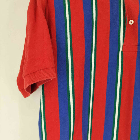 ポロバイラルフローレン Polo by RALPH LAUREN スモールポニー刺繍 S/S ストライプポロシャツ メンズ import:L