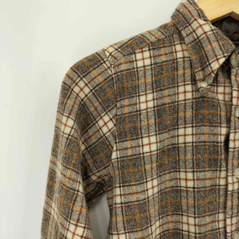 ペンドルトン PENDLETON 70S USA製 ウールチェック BDシャツ レディース import:L