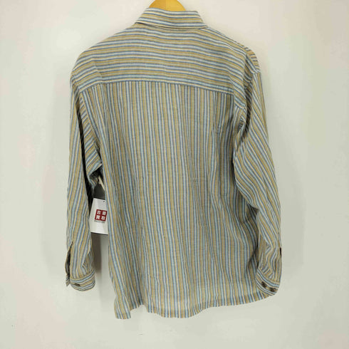 jean louis fradet リネンストライプシャツ メンズ import:M