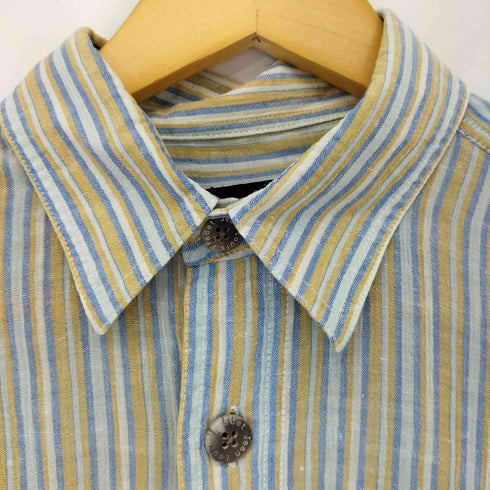 jean louis fradet リネンストライプシャツ メンズ import:M
