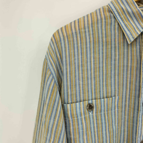 jean louis fradet リネンストライプシャツ メンズ import:M