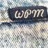 WPM USA製 ブリーチタックテーパードデニムパンツ レディース