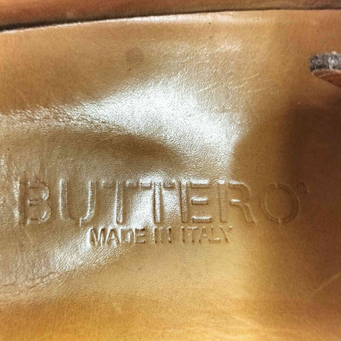 ブッテロ BUTTERO イタリア製 ダブルモンク ストラップ スウェード シューズ メンズ EUR:41
