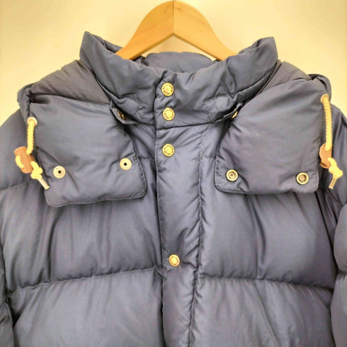 ポロバイラルフローレン Polo by RALPH LAUREN レザー パッチ デタッチャブル フード ジップアップ バッフル ダウンジャケット メンズ import:XXL