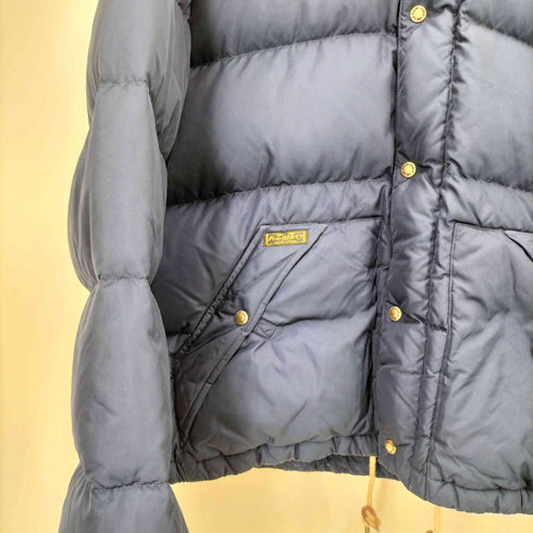 ポロバイラルフローレン Polo by RALPH LAUREN レザー パッチ デタッチャブル フード ジップアップ バッフル ダウンジャケット メンズ import:XXL