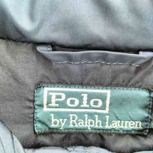 ポロバイラルフローレン Polo by RALPH LAUREN レザー パッチ デタッチャブル フード ジップアップ バッフル ダウンジャケット メンズ import:XXL