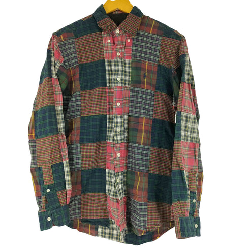 ラルフローレン RALPH LAUREN スモールポニー刺繍チェック L/S BDシャツ メンズ import:M