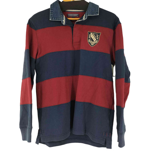 トミーヒルフィガー TOMMY HILFIGER ワンポイントワッペン L/S ラガーシャツ メンズ import:L