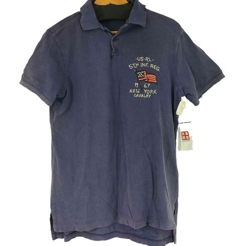 ポロラルフローレン POLO RALPH LAUREN 刺繍デザイン S/S ポロシャツ メンズ import:M