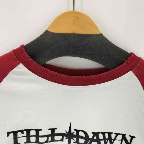 TILL DAWN ダメージ加工 ラグラン プリントTシャツ メンズ ONE SIZE