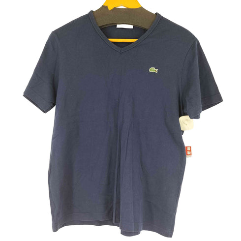 ラコステ LACOSTE ワンポイント刺繍 S/S VネックTシャツ メンズ import:L