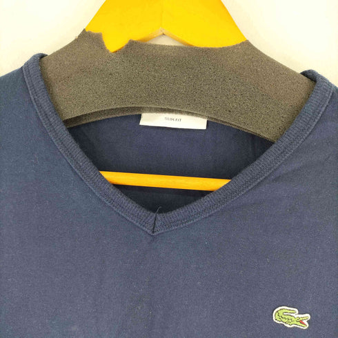 ラコステ LACOSTE ワンポイント刺繍 S/S VネックTシャツ メンズ import:L