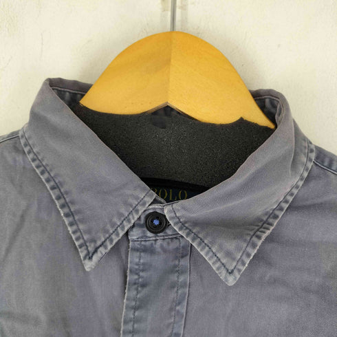ポロラルフローレン POLO RALPH LAUREN ダブルポケット L/S シャツ メンズ import:M