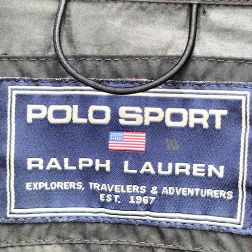 ポロスポーツラルフローレン POLO SPORT RALPH LAUREN ロゴ プリント スタンドカラー ジップアップ ライトウェイト ジャケット メンズ import:M