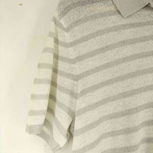 アルマーニエクスチェンジ ARMANI EXCHANGE ボーダー S/S サマーニットポロシャツ メンズ import:M