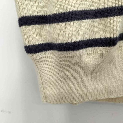 ポロラルフローレン POLO RALPH LAUREN 肩ボタン クルーネックボーダーコットンニット レディース import:XS