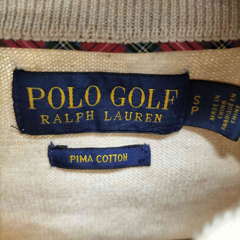 ポロゴルフラルフローレン POLO GOLF RALPH LAUREN スモールポニー刺繍 ハーフジップコットンニット メンズ import:S
