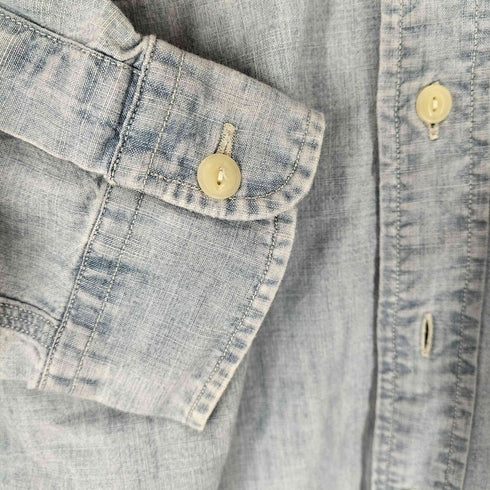ポロバイラルフローレン Polo by RALPH LAUREN フロントポケット デニム シャンブレーシャツ メンズ JPN:M
