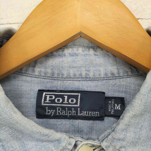 ポロバイラルフローレン Polo by RALPH LAUREN フロントポケット デニム シャンブレーシャツ メンズ JPN:M