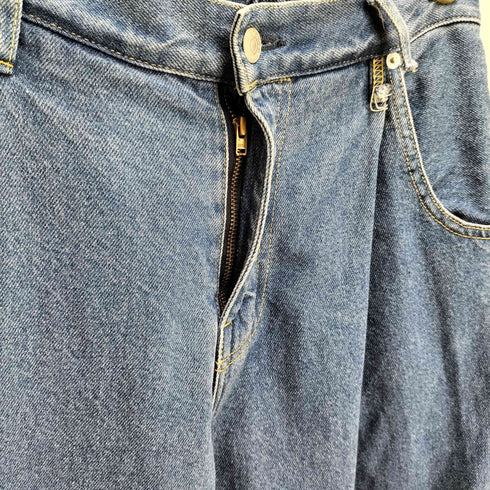 ネオンサイン NEON SIGN 70s WIDE DENIM SLACKS ワイド デニム スラックス メンズ JPN:44