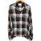 アンユーズド UNUSED 22SS OMBRE CHECK OPEN COLLAR SHIRT オンブレ オープン カラー シャツ メンズ JPN:2