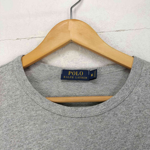 ポロラルフローレン POLO RALPH LAUREN フロッキーロゴプリント バイカラー 長袖シャツ カットソー メンズ JPN:M