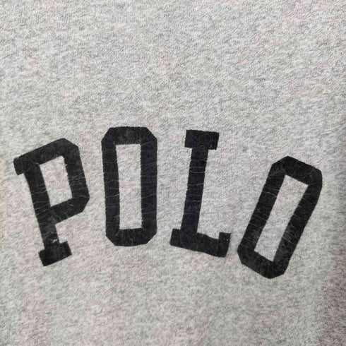 ポロラルフローレン POLO RALPH LAUREN フロッキーロゴプリント バイカラー 長袖シャツ カットソー メンズ JPN:M