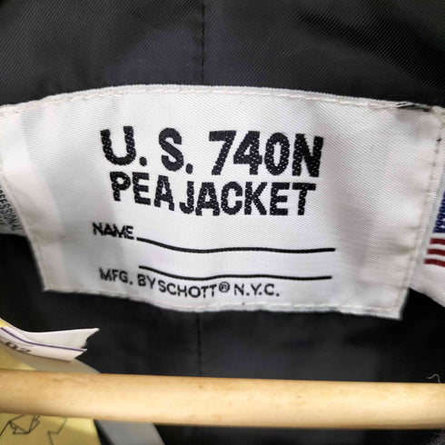 ショット Schott USA製 ウール混ピーコート レディース DE:36