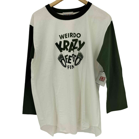ウィアード WEIRDO 七分袖 2トーン ベースボールTシャツ メンズ JPN:XL